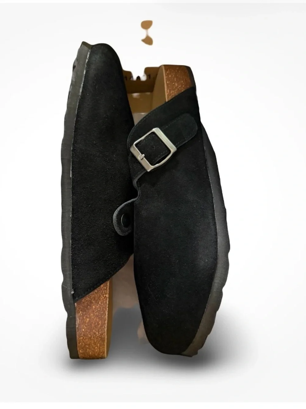 NIB Odoly Black Suede Slip-On Clog for Men, Size 12